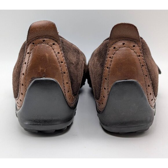 Merrell Plaza Bandeau Espresso Womens 6.5M Suede Leather Mary Jane Wedges Shoes - Picture 5 of 7